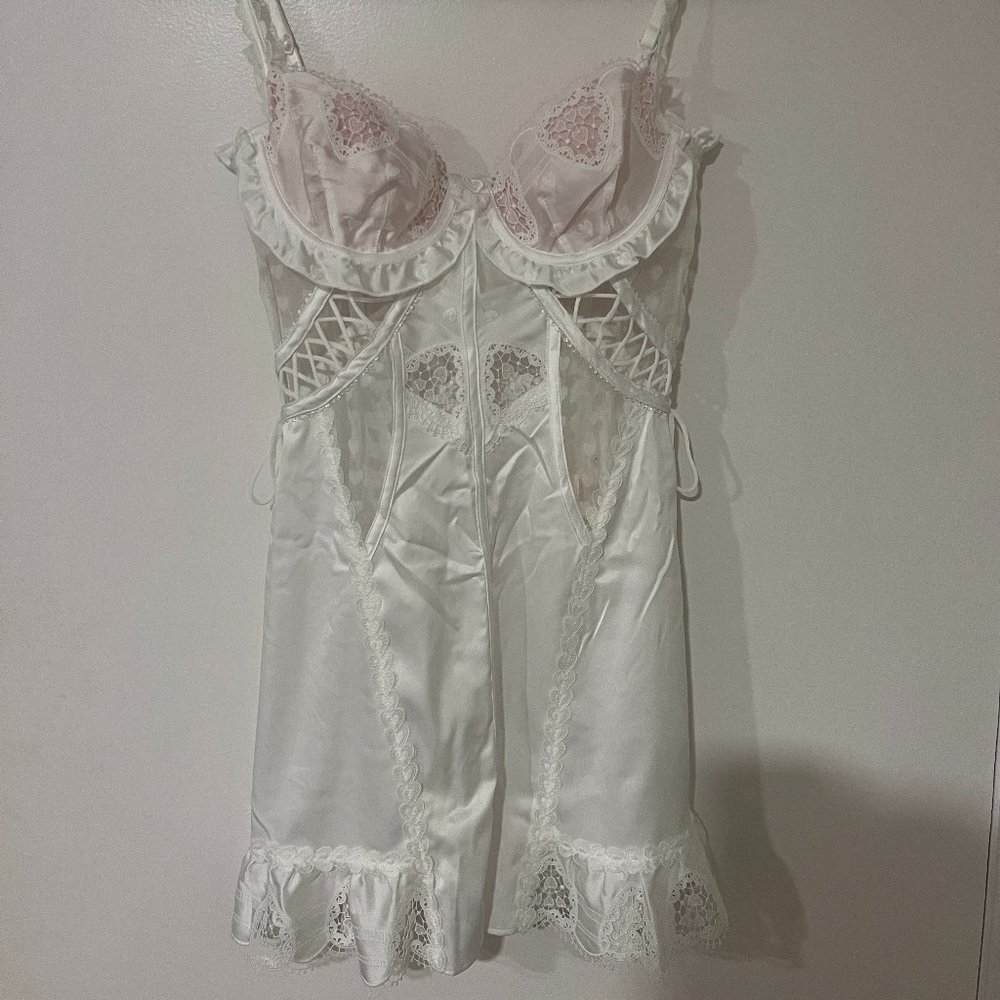 NWT For Love & Lemons Heart Slip Window Dress